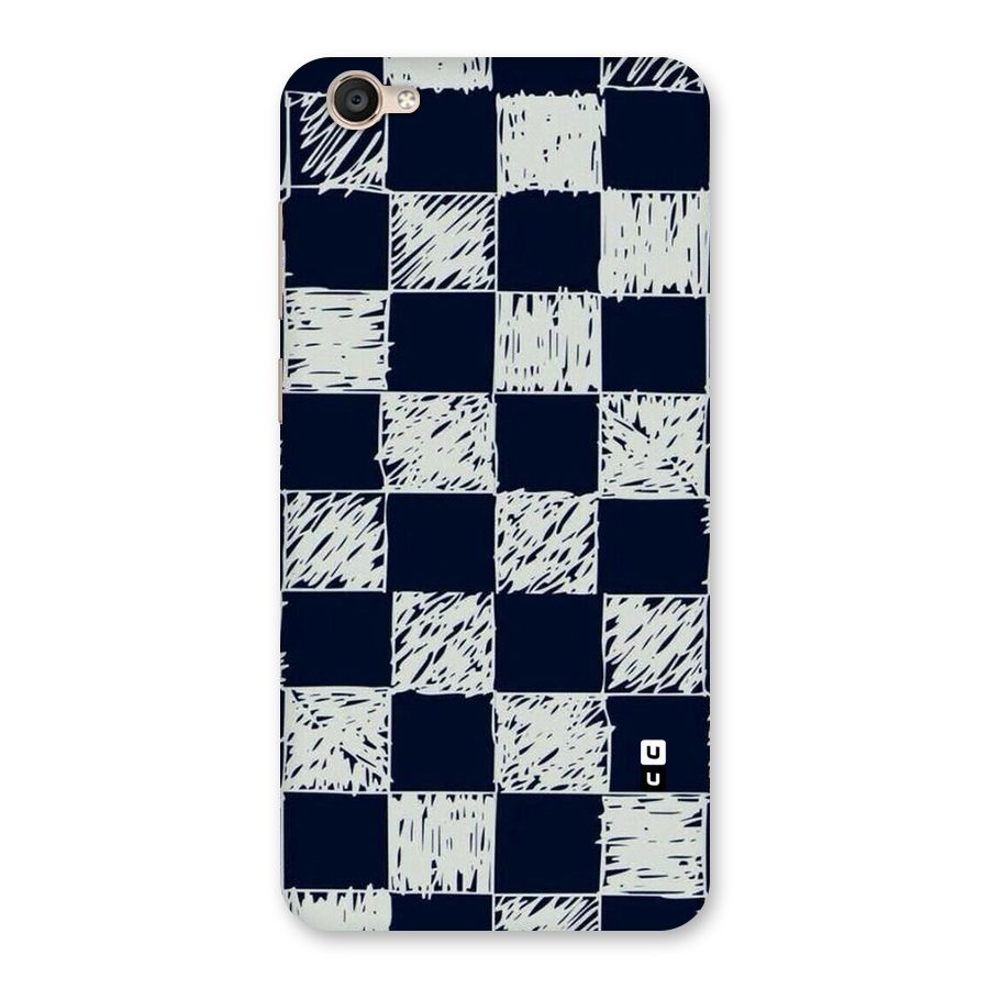 Sketchy Check Design Back Case for Vivo Y55