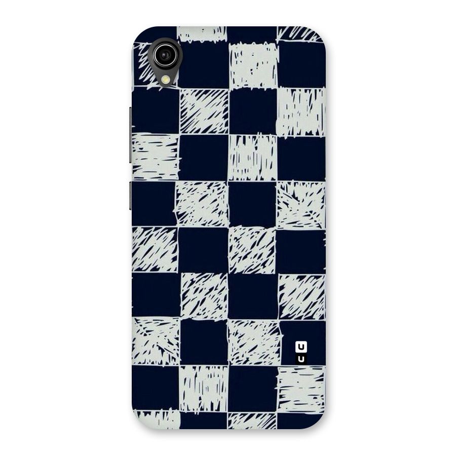 Sketchy Check Design Back Case for Vivo Y90