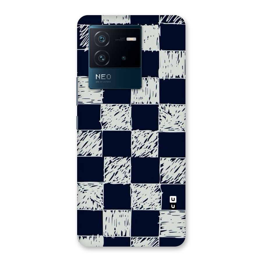 Sketchy Check Design Back Case for Vivo iQOO Neo 6 5G