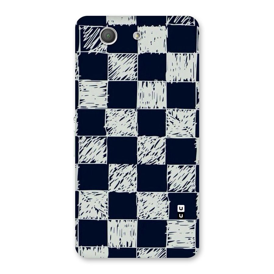 Sketchy Check Design Back Case for Xperia Z3 Compact