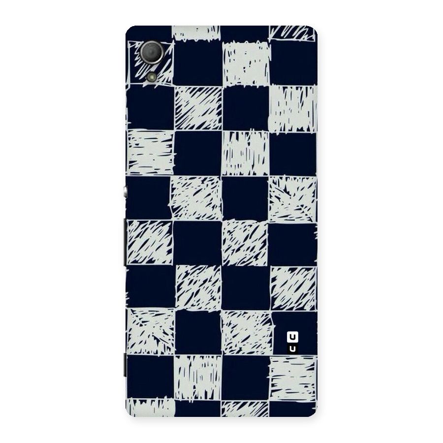 Sketchy Check Design Back Case for Xperia Z3 Plus