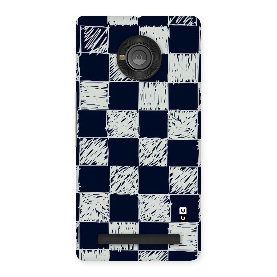 Sketchy Check Design Back Case for Yu Yunique