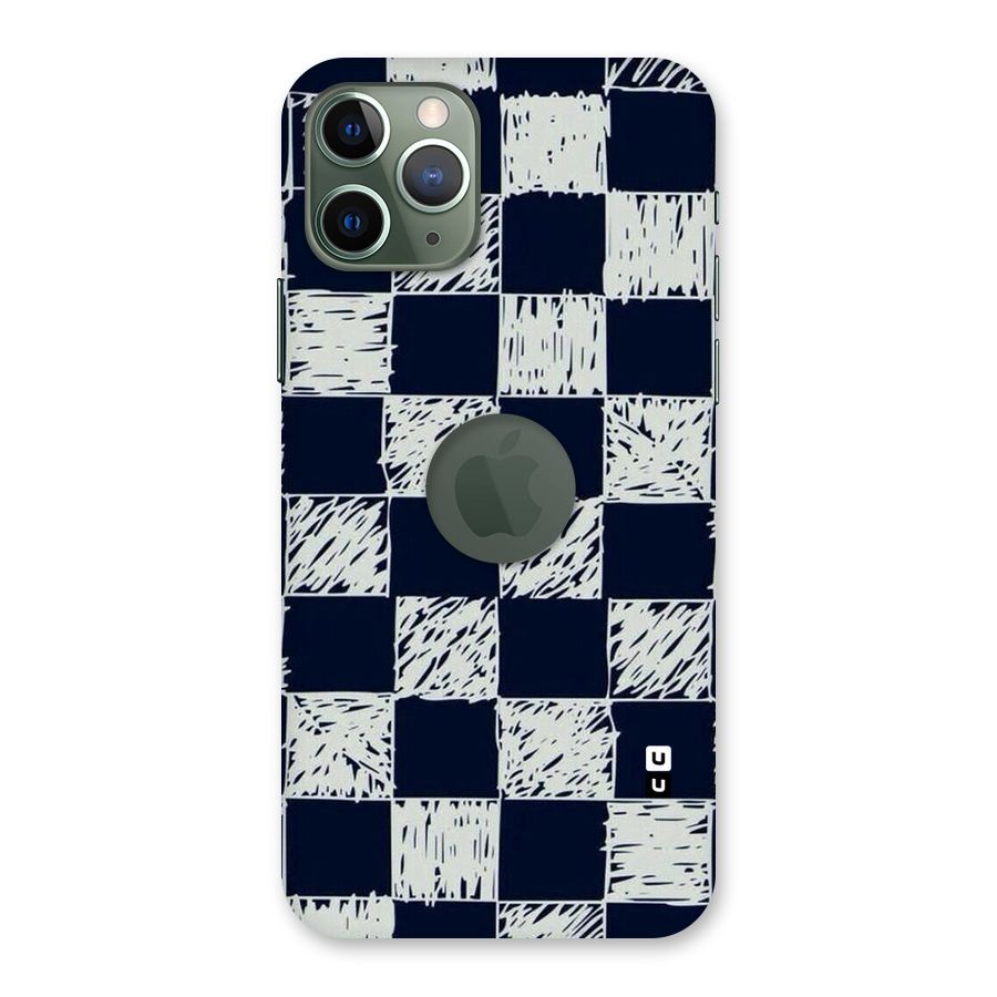 Sketchy Check Design Back Case for iPhone 11 Pro Logo  Cut