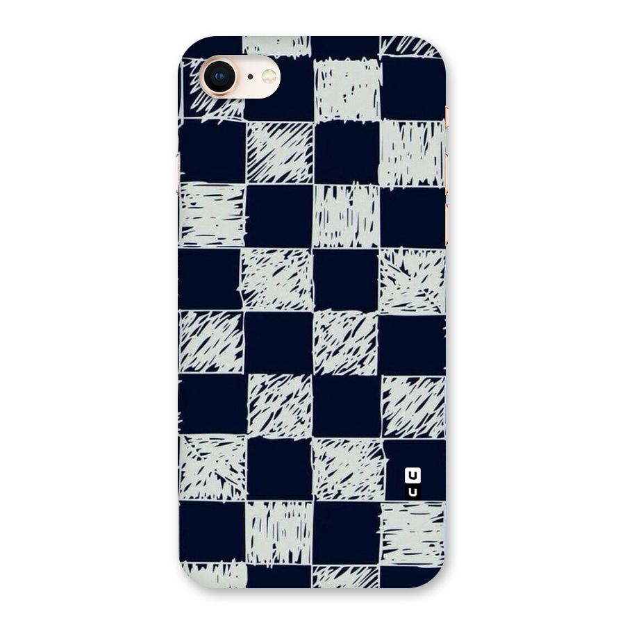 Sketchy Check Design Back Case for iPhone 8