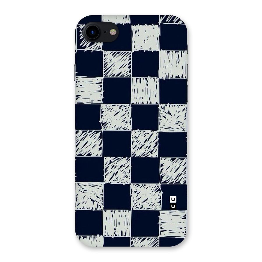 Sketchy Check Design Back Case for iPhone SE 2020