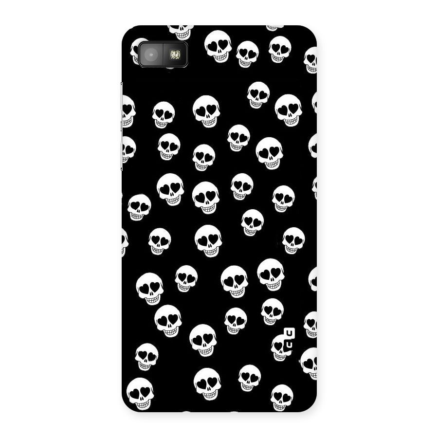 Skull Heart Back Case for Blackberry Z10