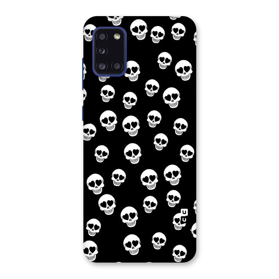 Skull Heart Back Case for Galaxy A31