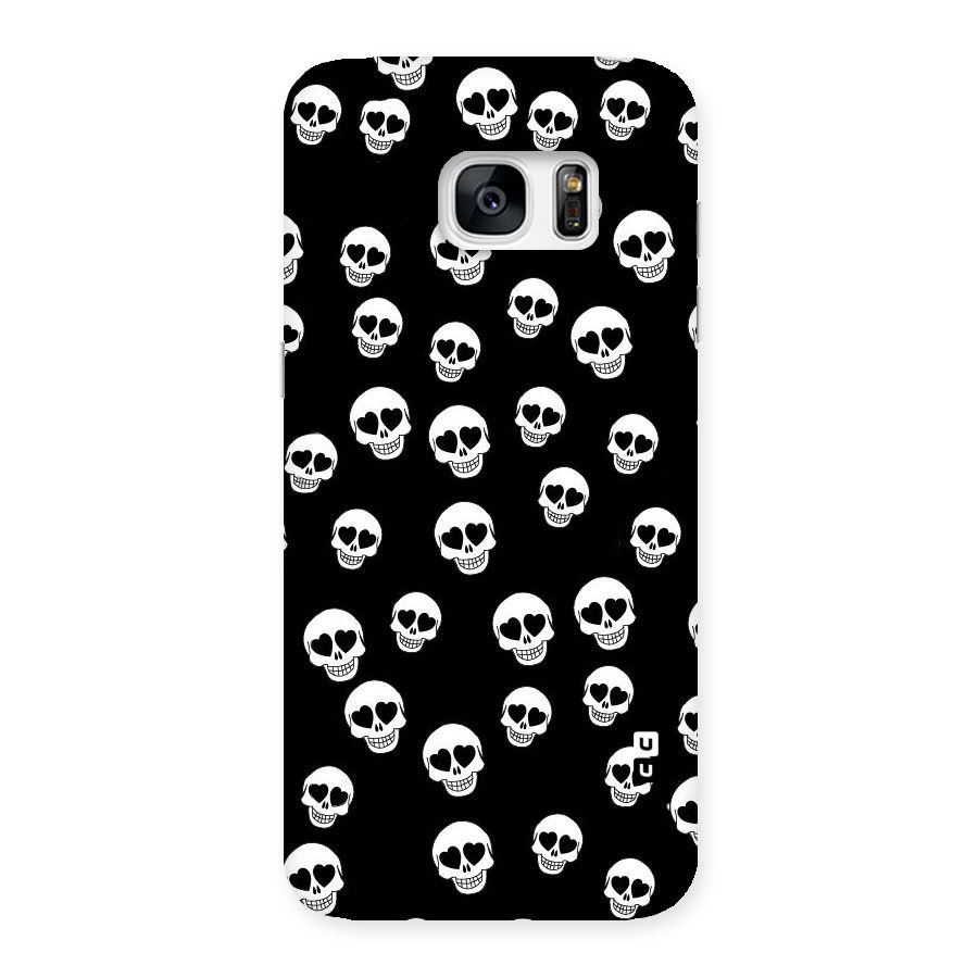 Skull Heart Back Case for Galaxy S7 Edge