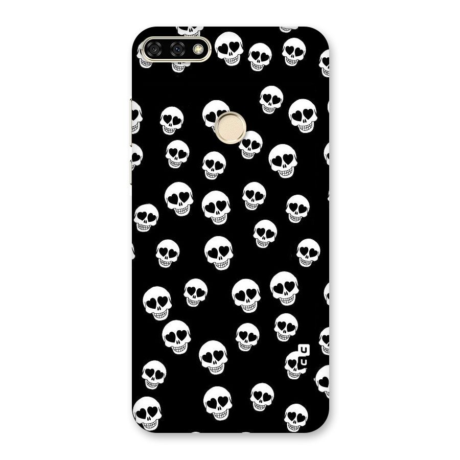 Skull Heart Back Case for Honor 7A