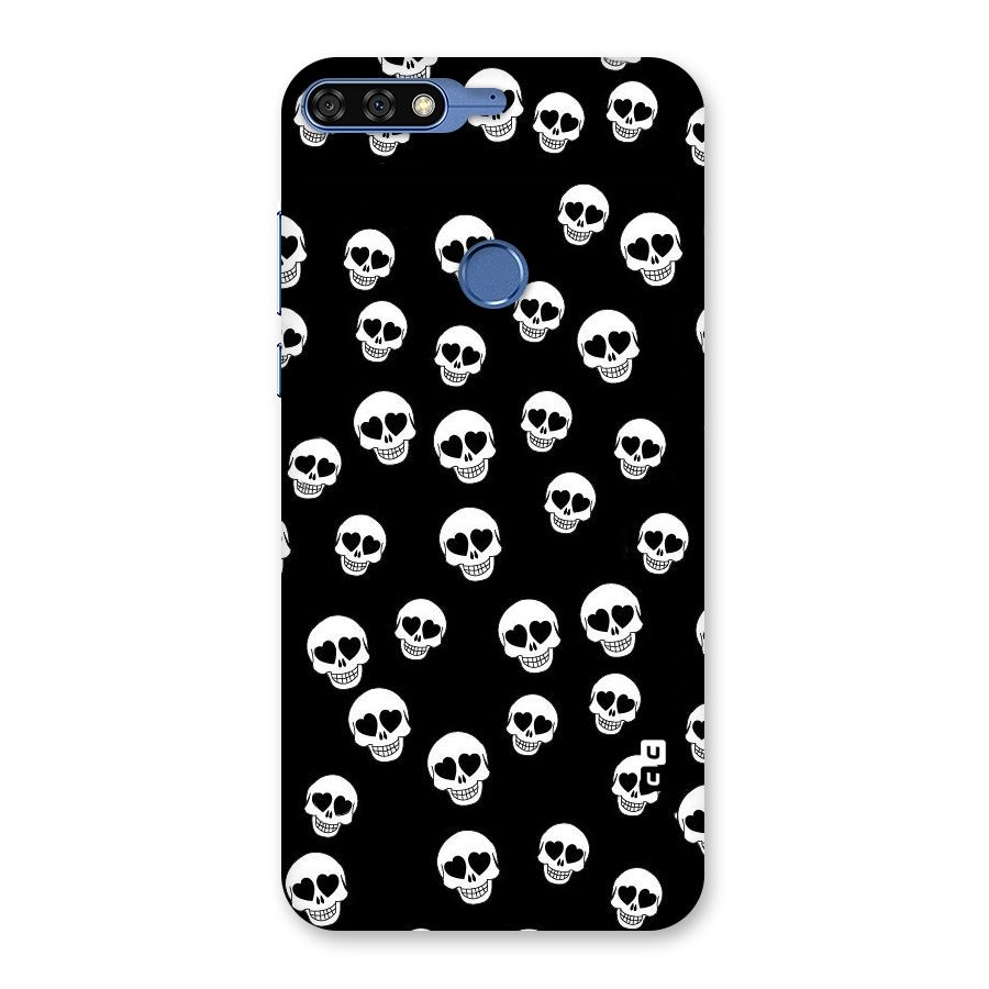 Skull Heart Back Case for Honor 7C