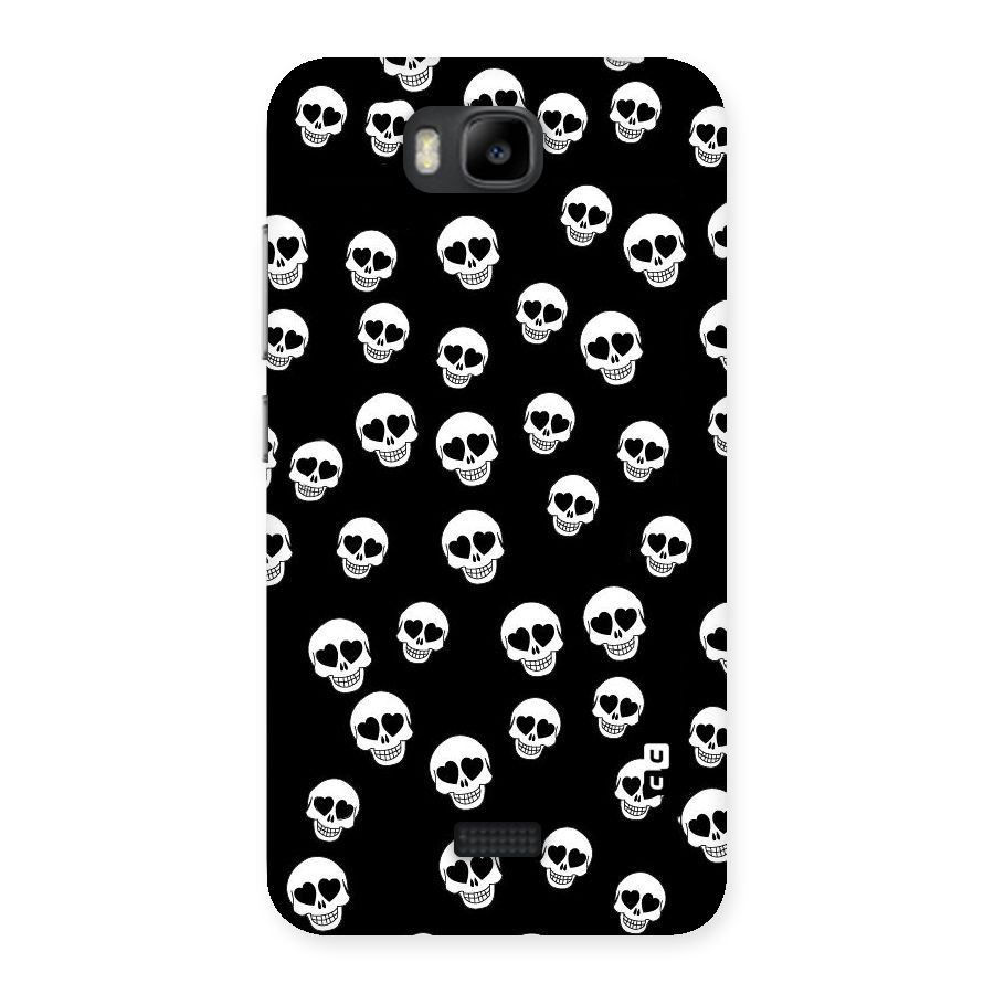 Skull Heart Back Case for Honor Bee