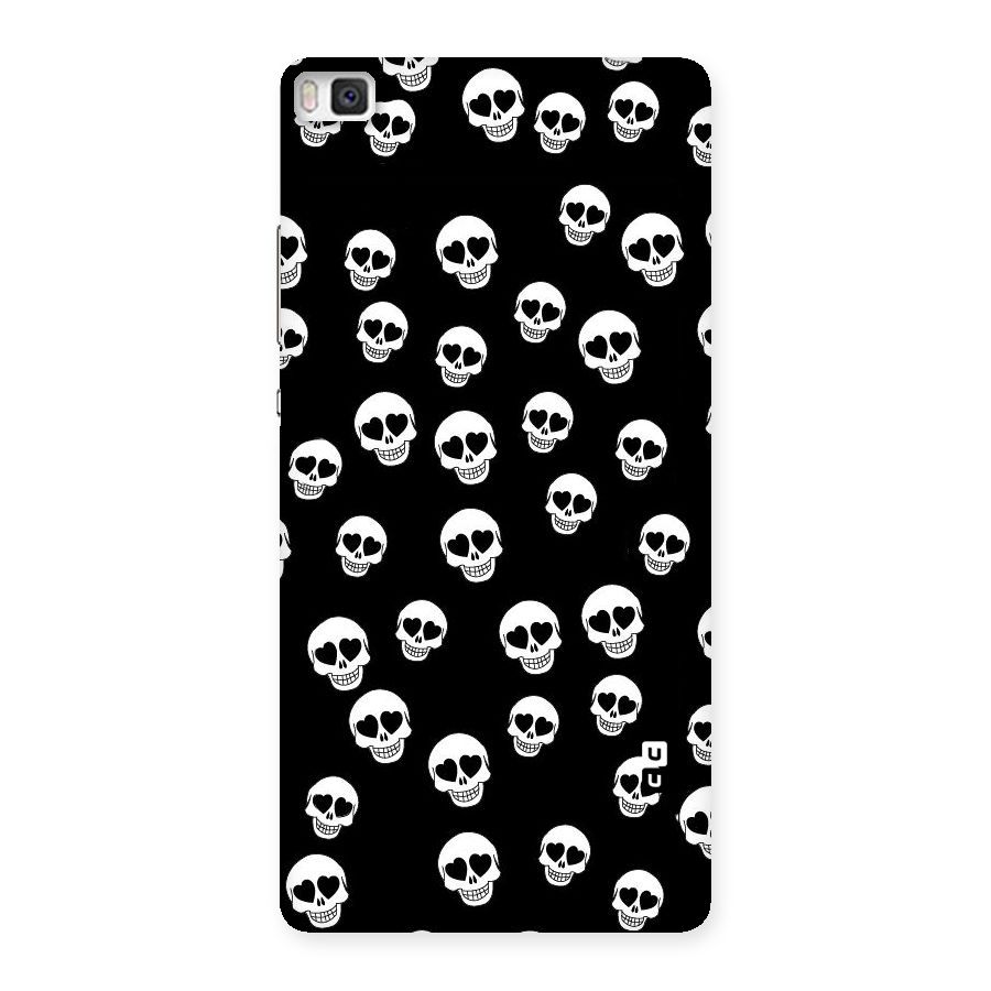 Skull Heart Back Case for Huawei P8