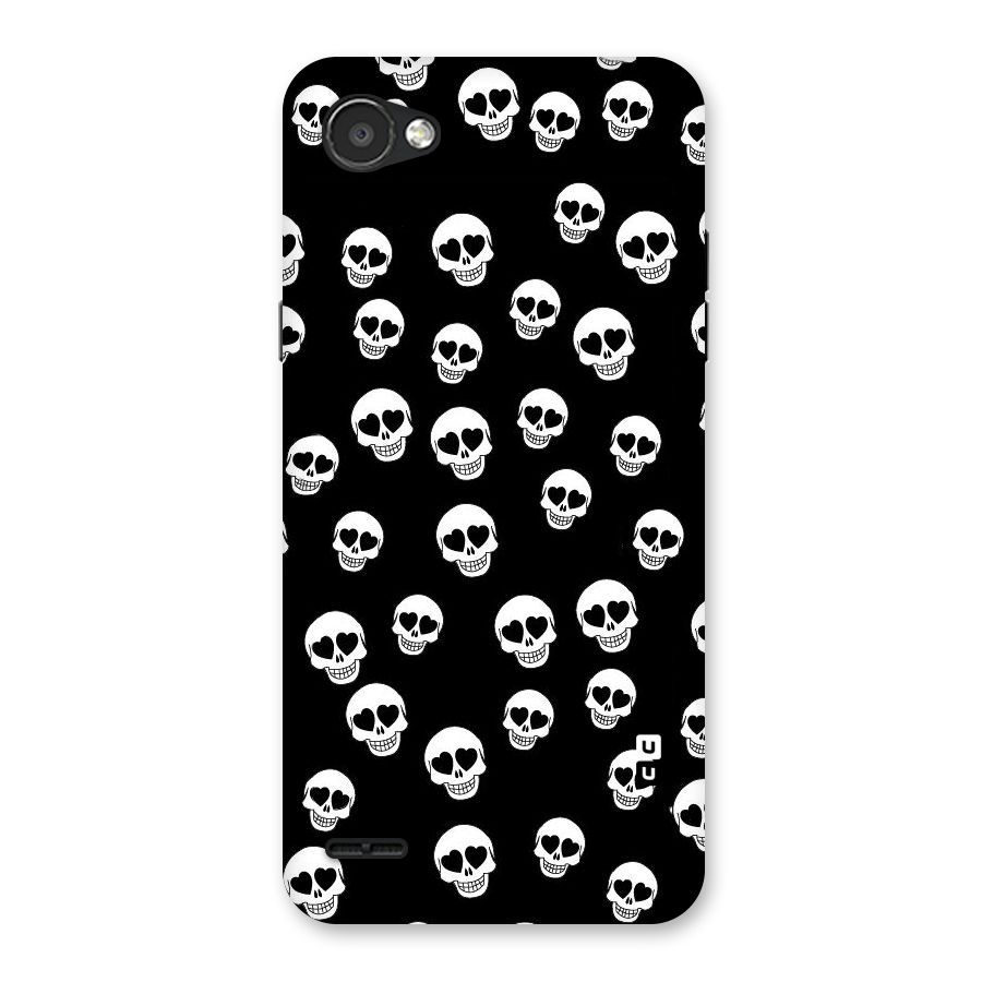Skull Heart Back Case for LG Q6