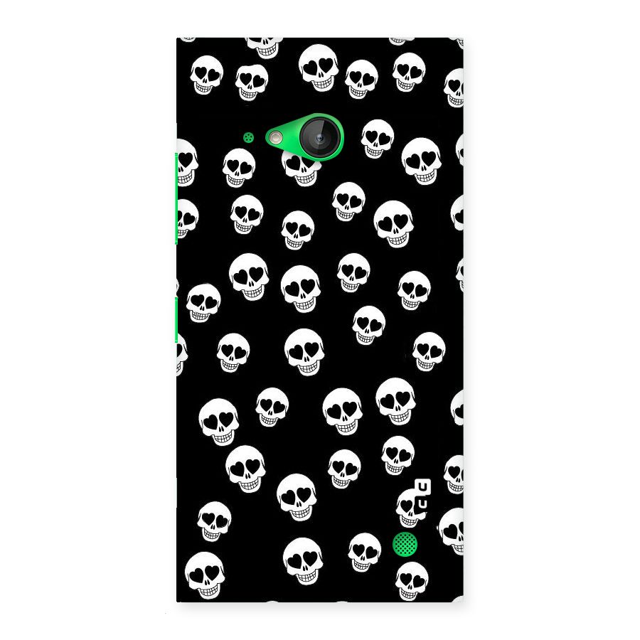 Skull Heart Back Case for Lumia 730