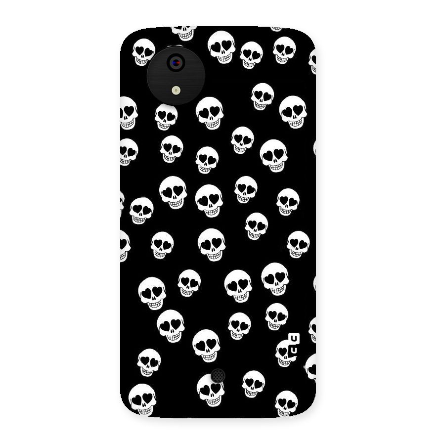 Skull Heart Back Case for Micromax Canvas A1