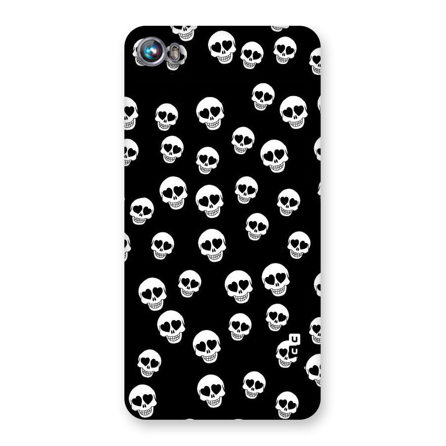 Skull Heart Back Case for Micromax Canvas Fire 4 A107