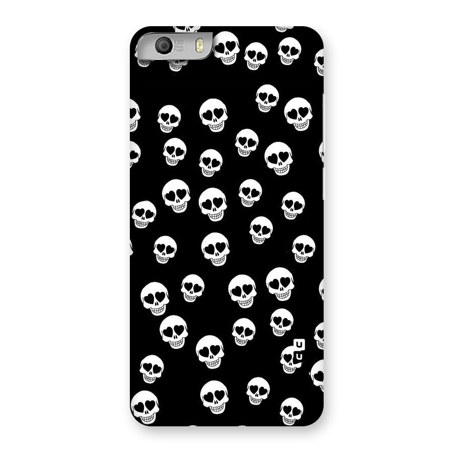 Skull Heart Back Case for Micromax Canvas Knight 2