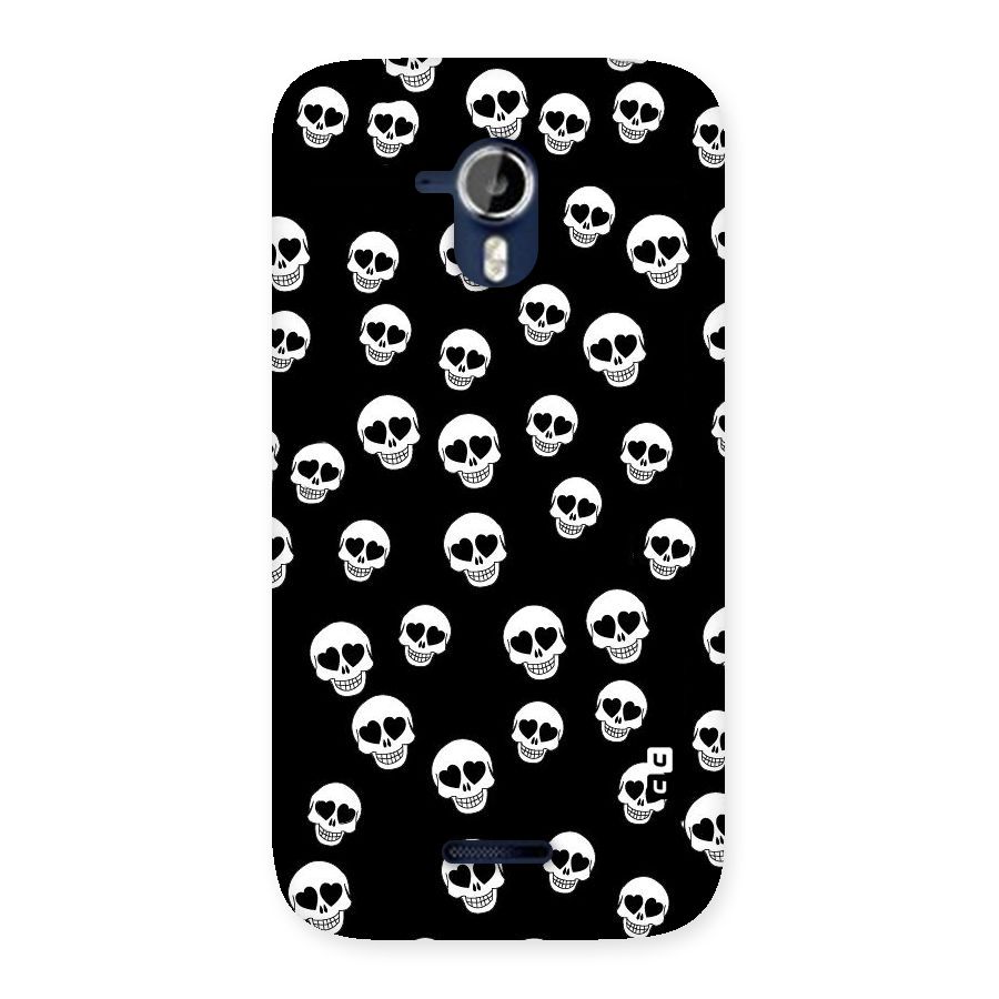 Skull Heart Back Case for Micromax Canvas Magnus A117