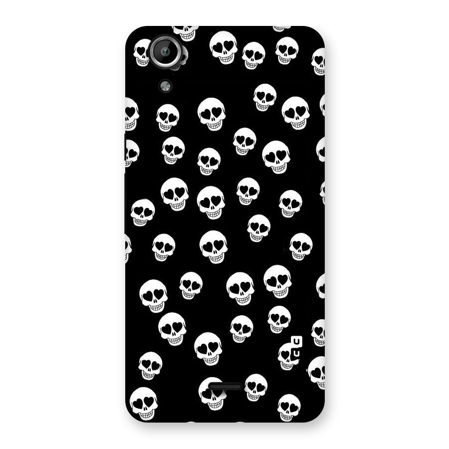 Skull Heart Back Case for Micromax Canvas Selfie Lens Q345