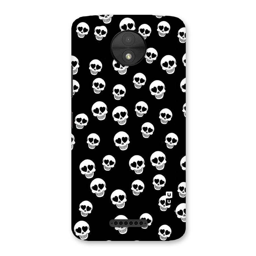 Skull Heart Back Case for Moto C