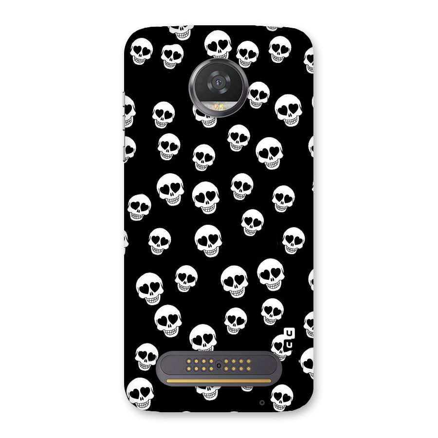 Skull Heart Back Case for Moto Z2 Play
