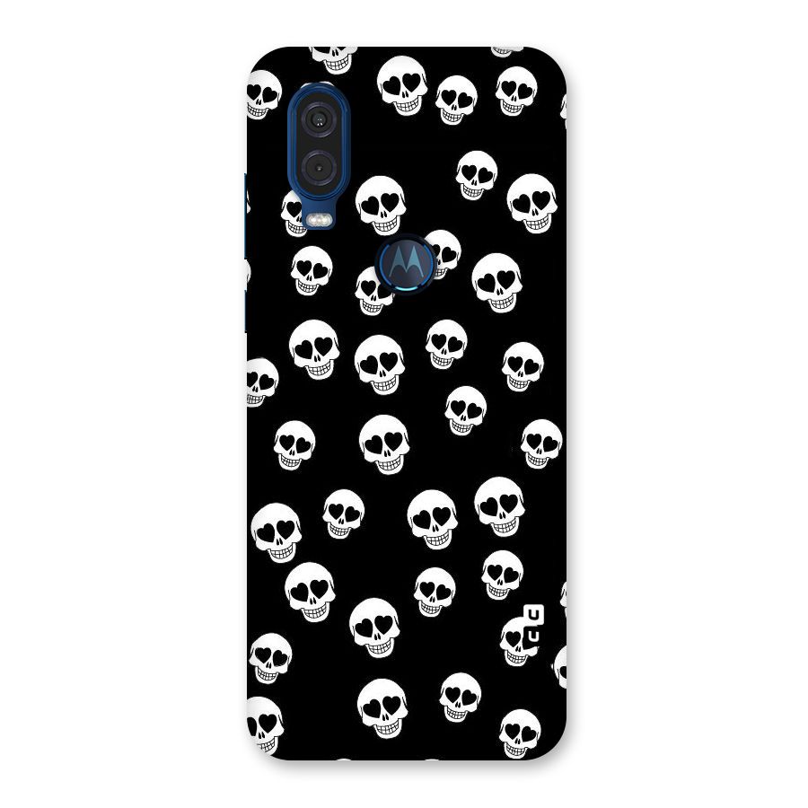 Skull Heart Back Case for Motorola One Vision
