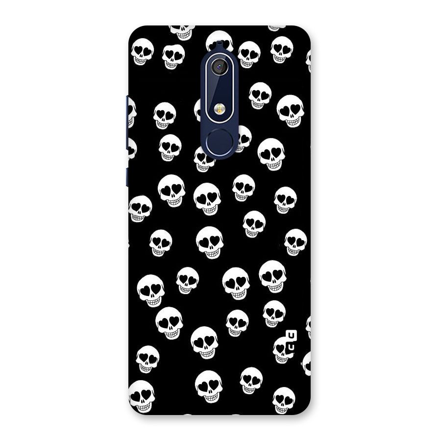 Skull Heart Back Case for Nokia 5.1