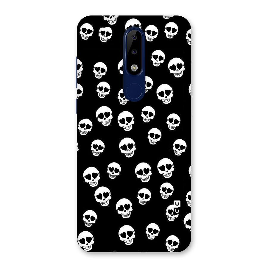 Skull Heart Back Case for Nokia 5.1 Plus