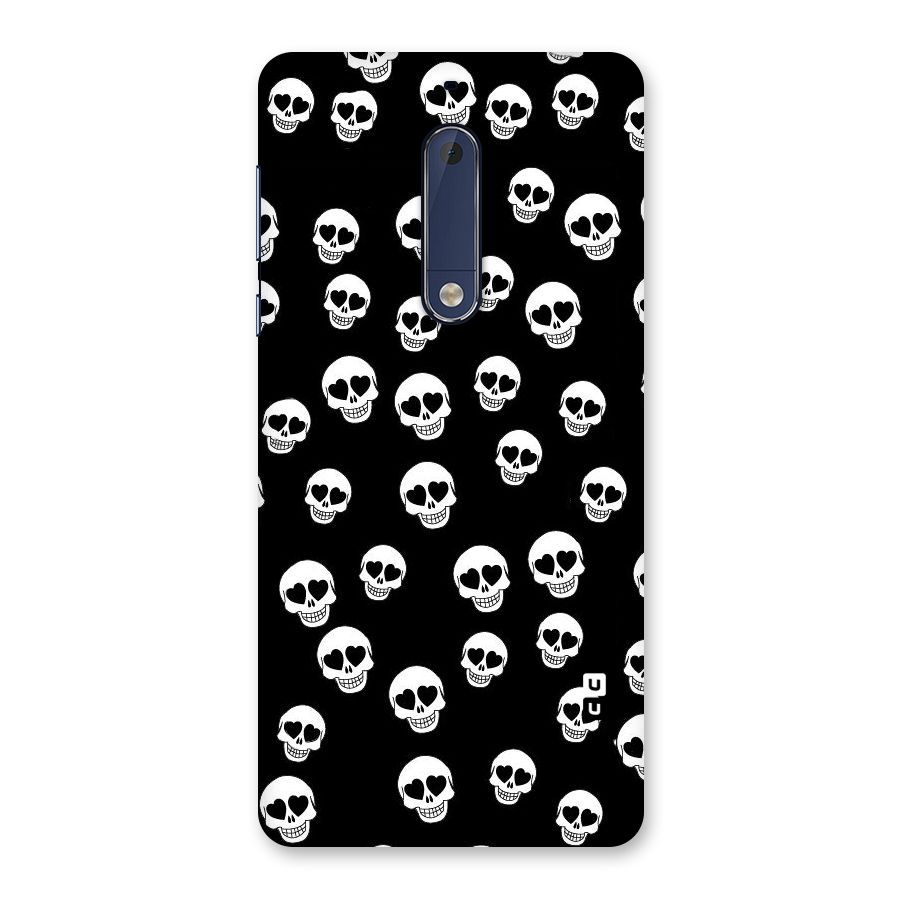 Skull Heart Back Case for Nokia 5