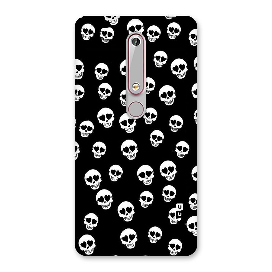 Skull Heart Back Case for Nokia 6.1