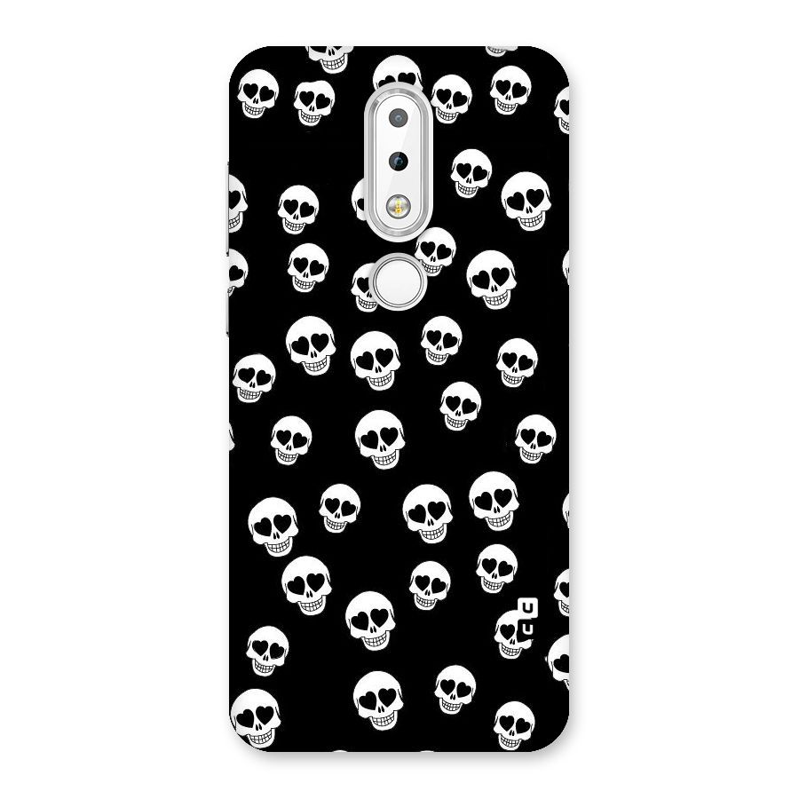 Skull Heart Back Case for Nokia 6.1 Plus