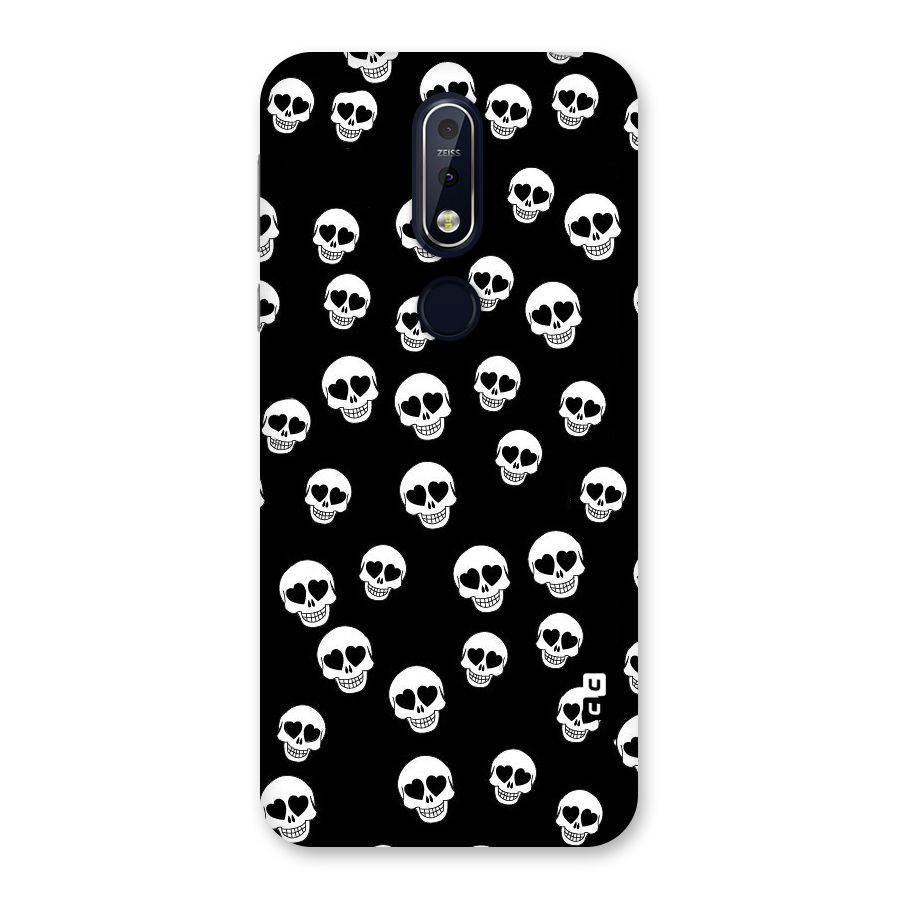 Skull Heart Back Case for Nokia 7.1