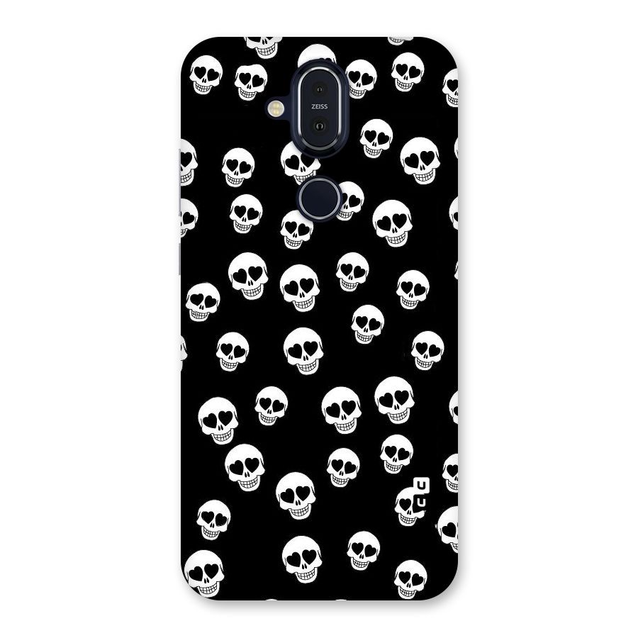 Skull Heart Back Case for Nokia 8.1