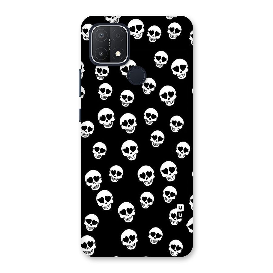 Skull Heart Back Case for Oppo A15