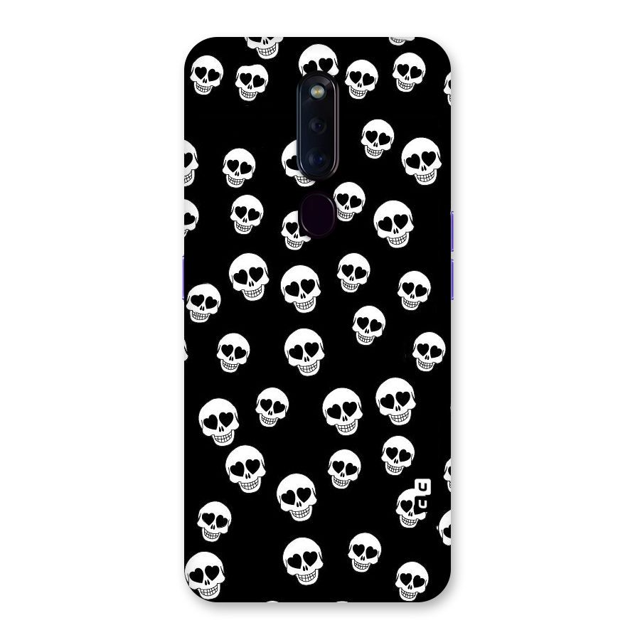 Skull Heart Back Case for Oppo F11 Pro