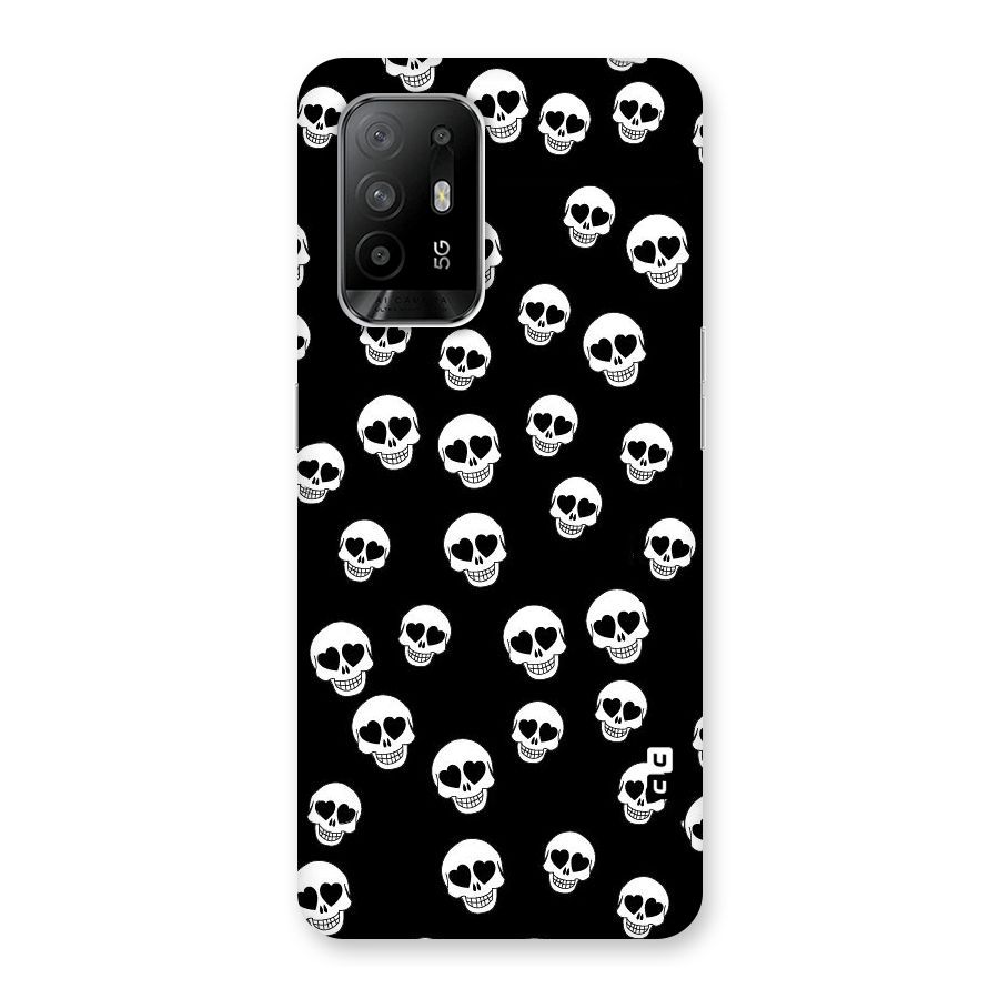 Skull Heart Back Case for Oppo F19 Pro Plus 5G