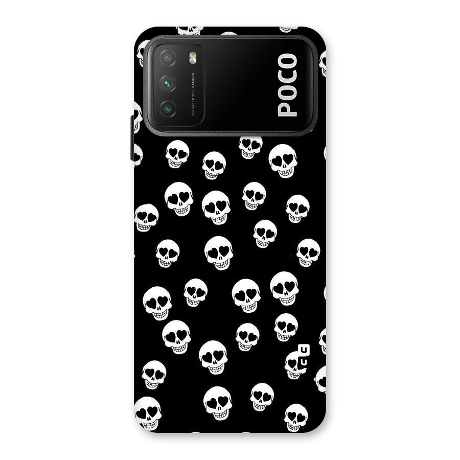Skull Heart Back Case for Poco M3