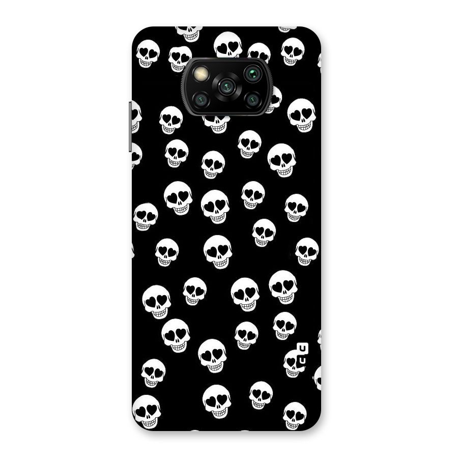 Skull Heart Back Case for Poco X3