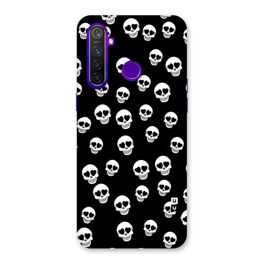 Skull Heart Back Case for Realme 5 Pro