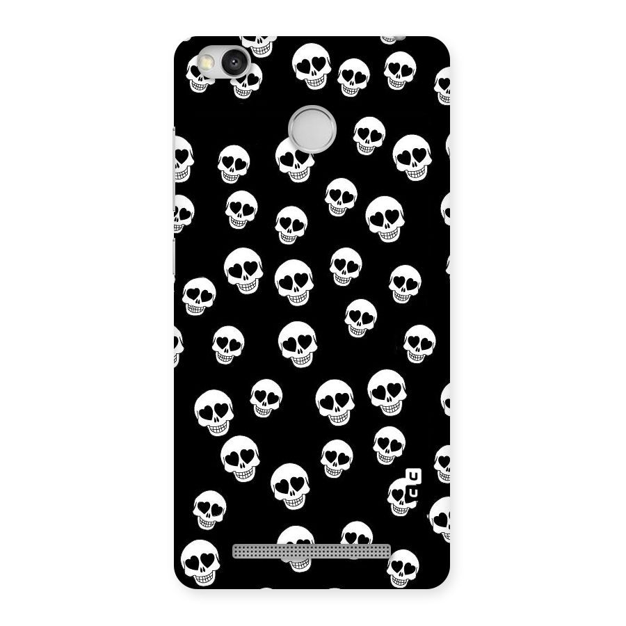 Skull Heart Back Case for Redmi 3S Prime