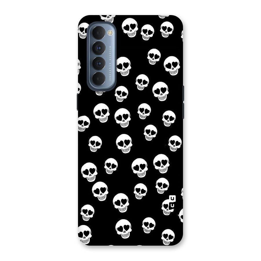Skull Heart Back Case for Reno4 Pro