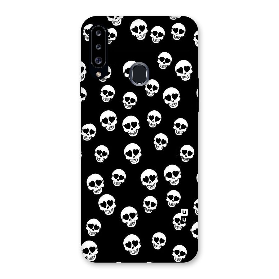 Skull Heart Back Case for Samsung Galaxy A20s