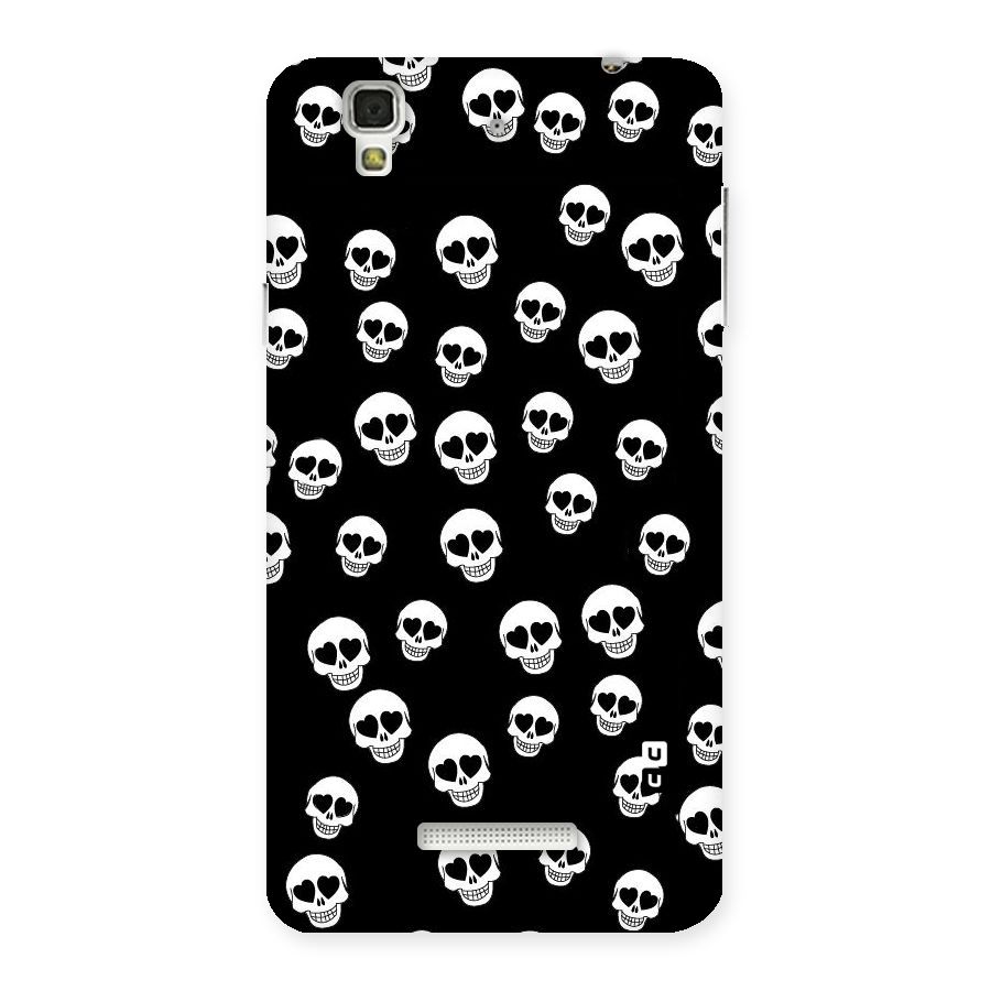 Skull Heart Back Case for Yu Yureka