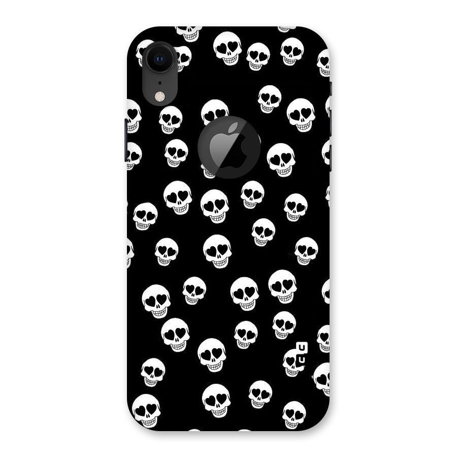 Skull Heart Back Case for iPhone XR Logo Cut