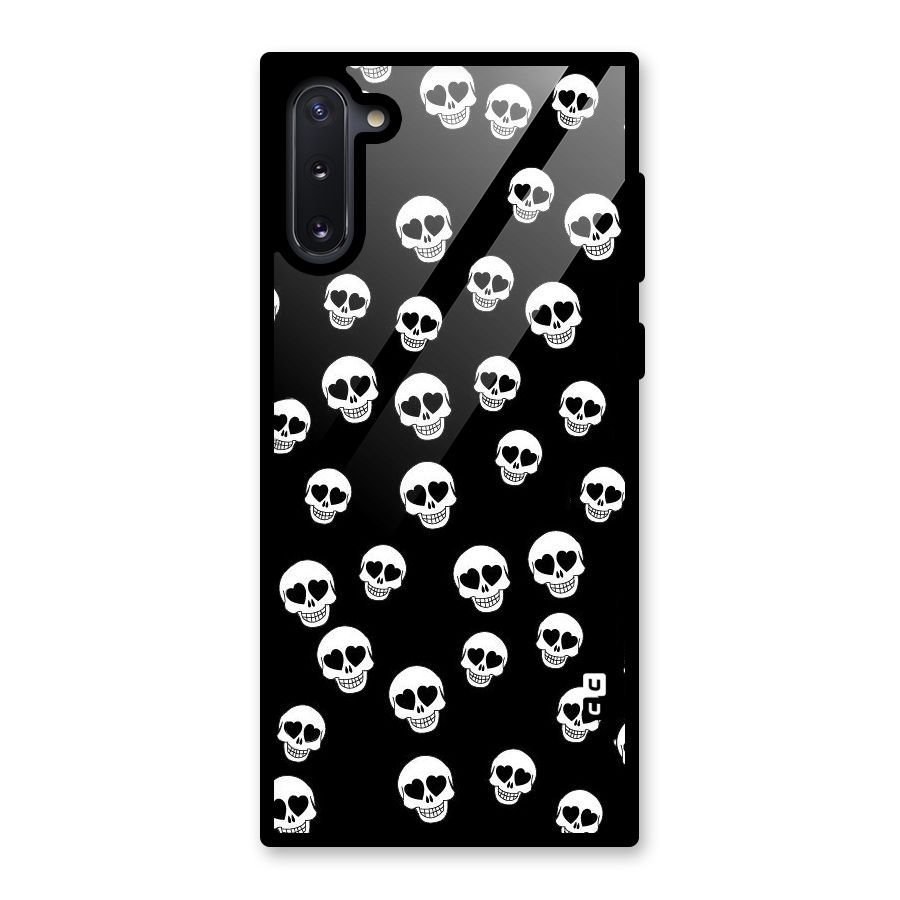 Skull Heart Glass Back Case for Galaxy Note 10