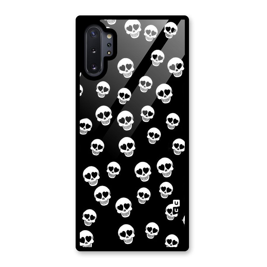 Skull Heart Glass Back Case for Galaxy Note 10 Plus