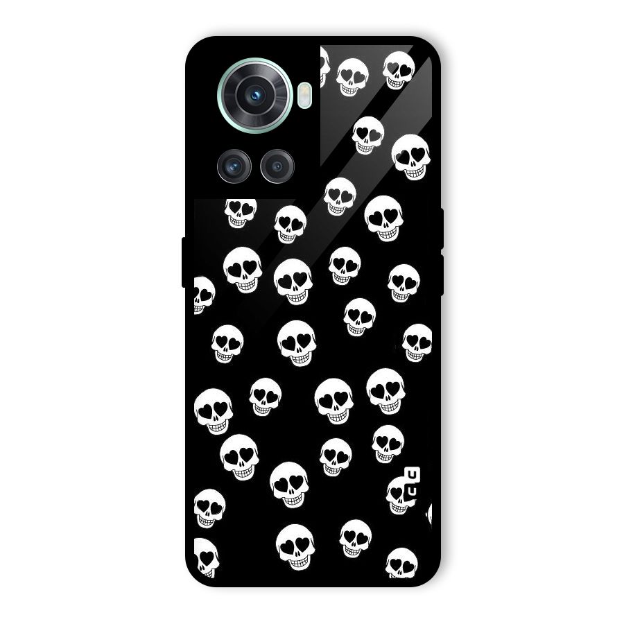 Skull Heart Glass Back Case for OnePlus 10R