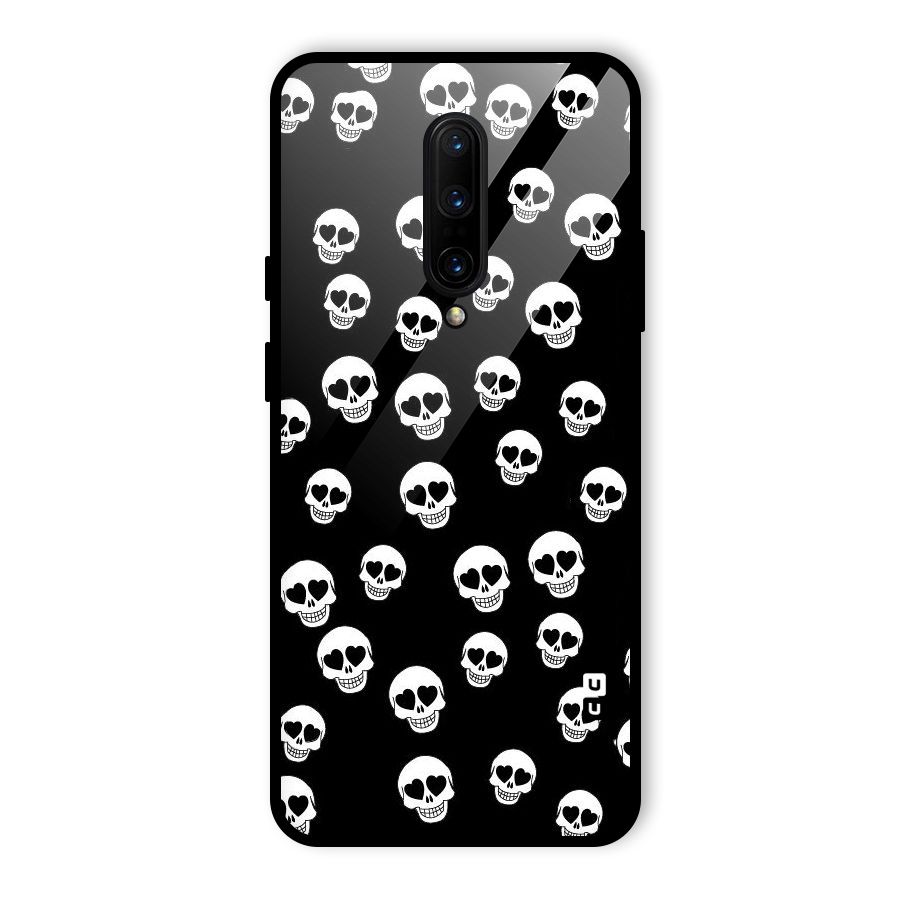 Skull Heart Glass Back Case for OnePlus 7 Pro