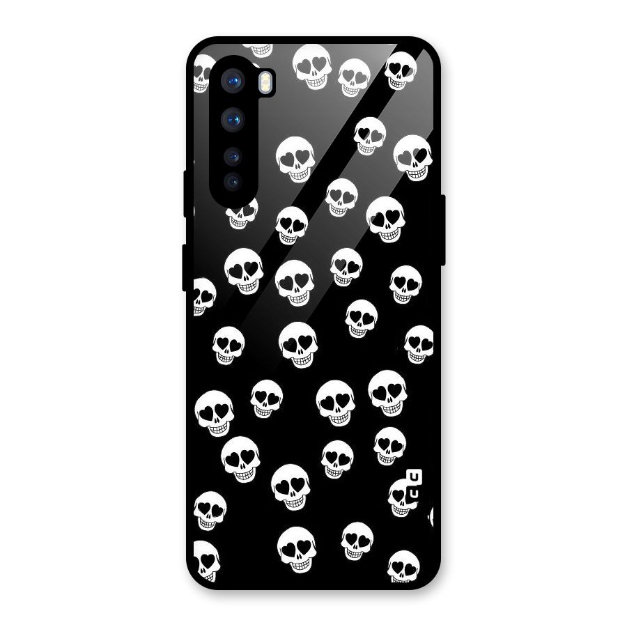 Skull Heart Glass Back Case for OnePlus Nord