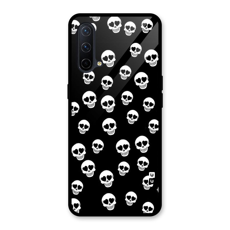 Skull Heart Glass Back Case for OnePlus Nord CE 5G